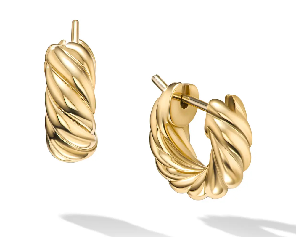 David Yurman Gold Hoop Earrings