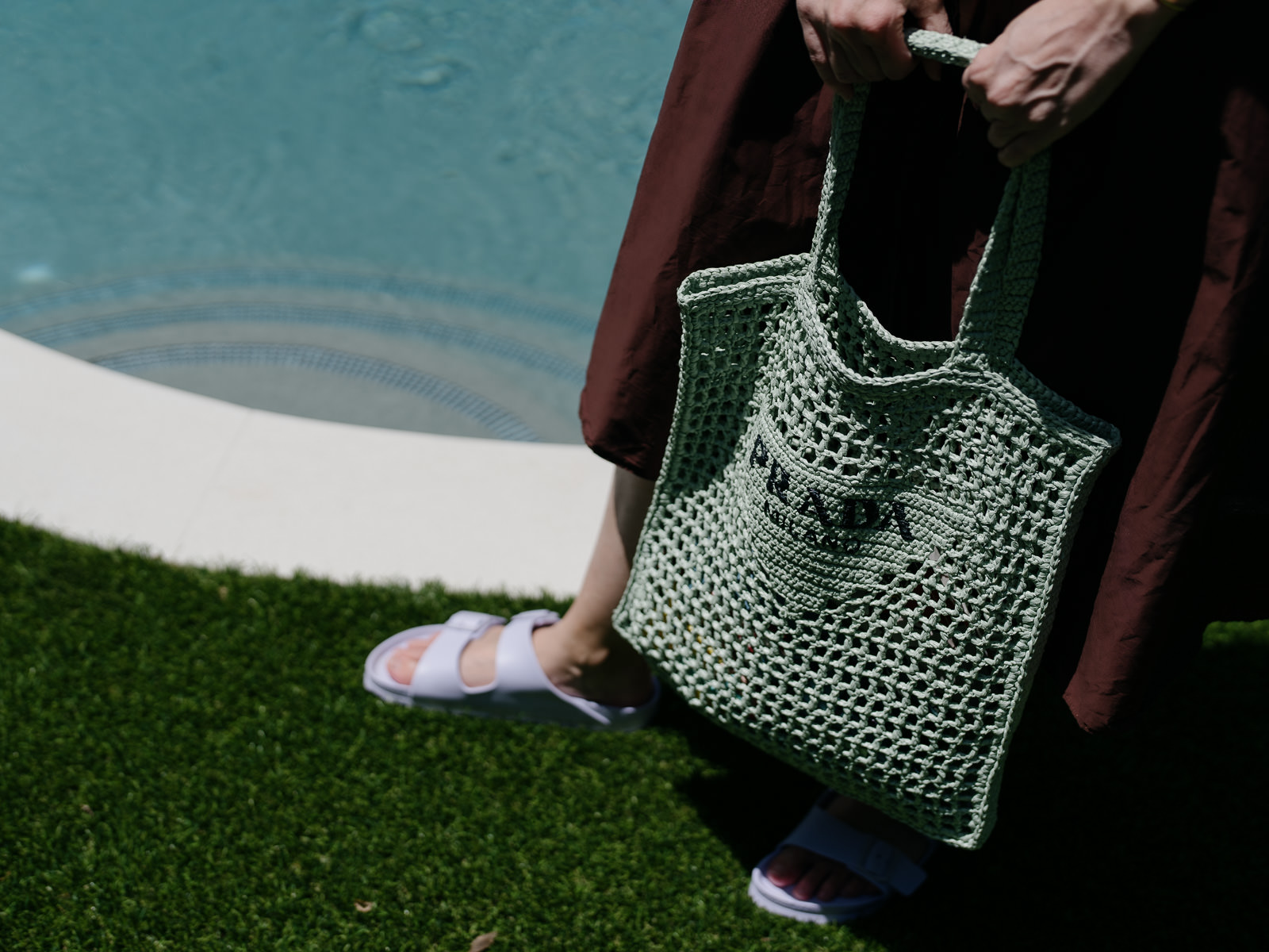 I'm Just a Girl Who Wants This Prada Raffia Bag In Every Color - PurseBlog