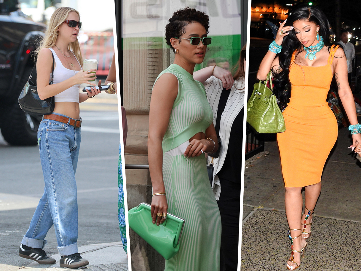 Black Weave Tote Bag - Celebs Touch Down in Cannes and Beyond with