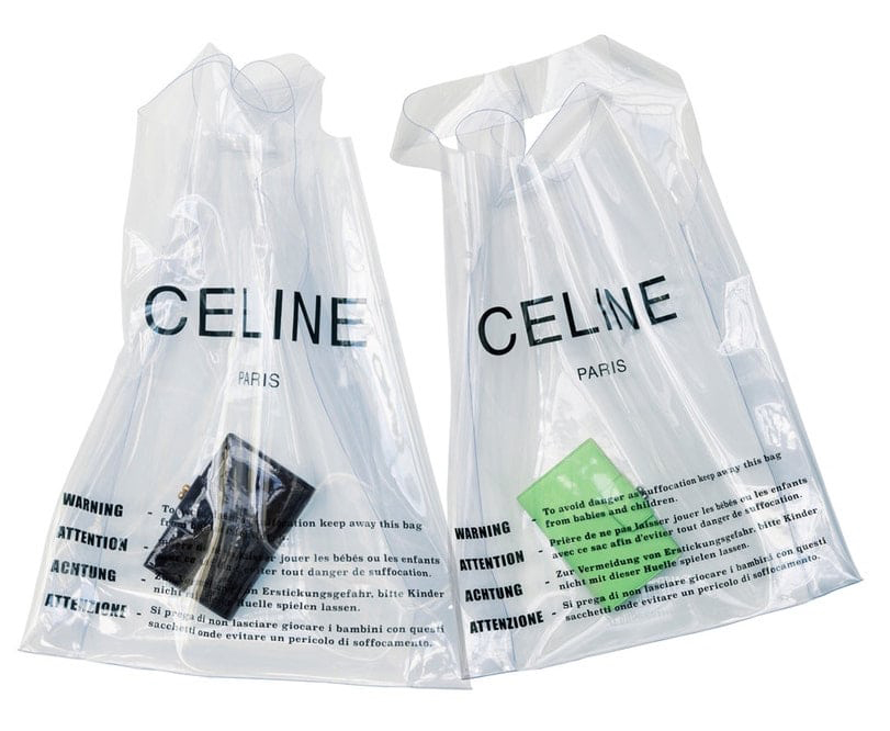 Celine Plastic Shopping Bag