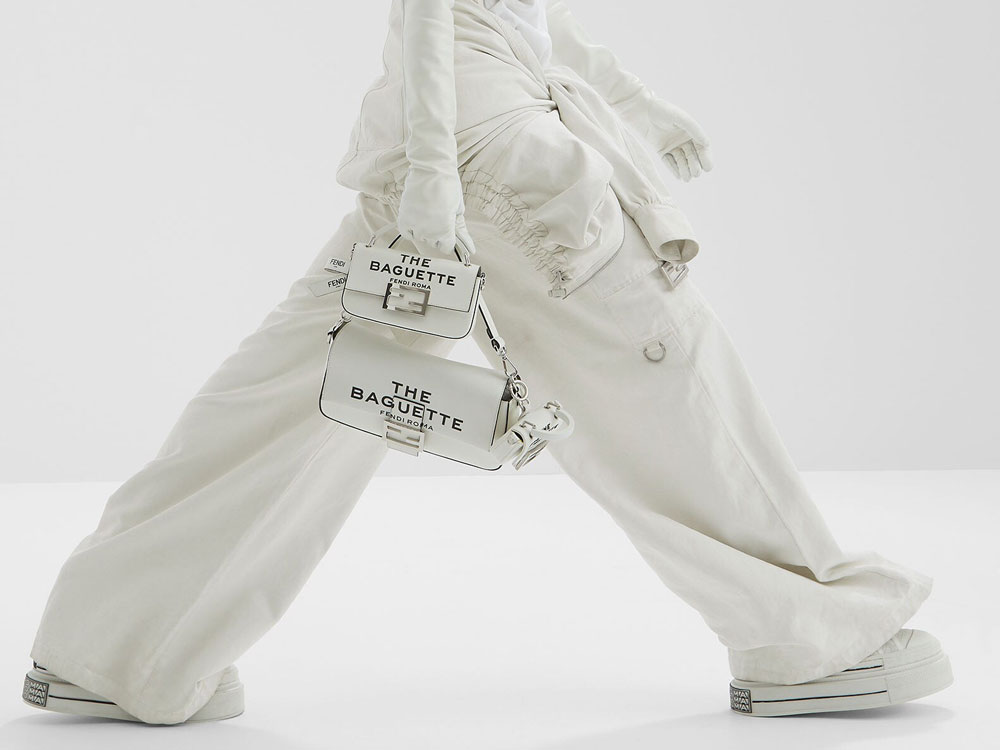 Fendi Marc Jacobs The Baguette White