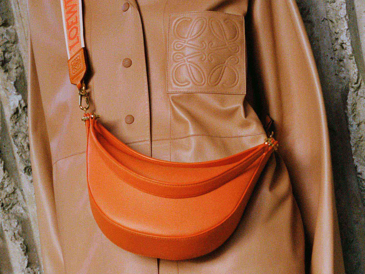 Loewe Luna Leather Shoulder Bag