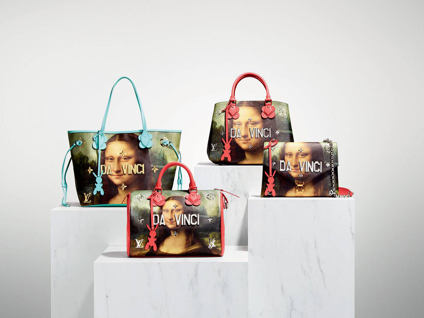 Louis Vuitton Jeff Koons Mona Lisa Keepall 50