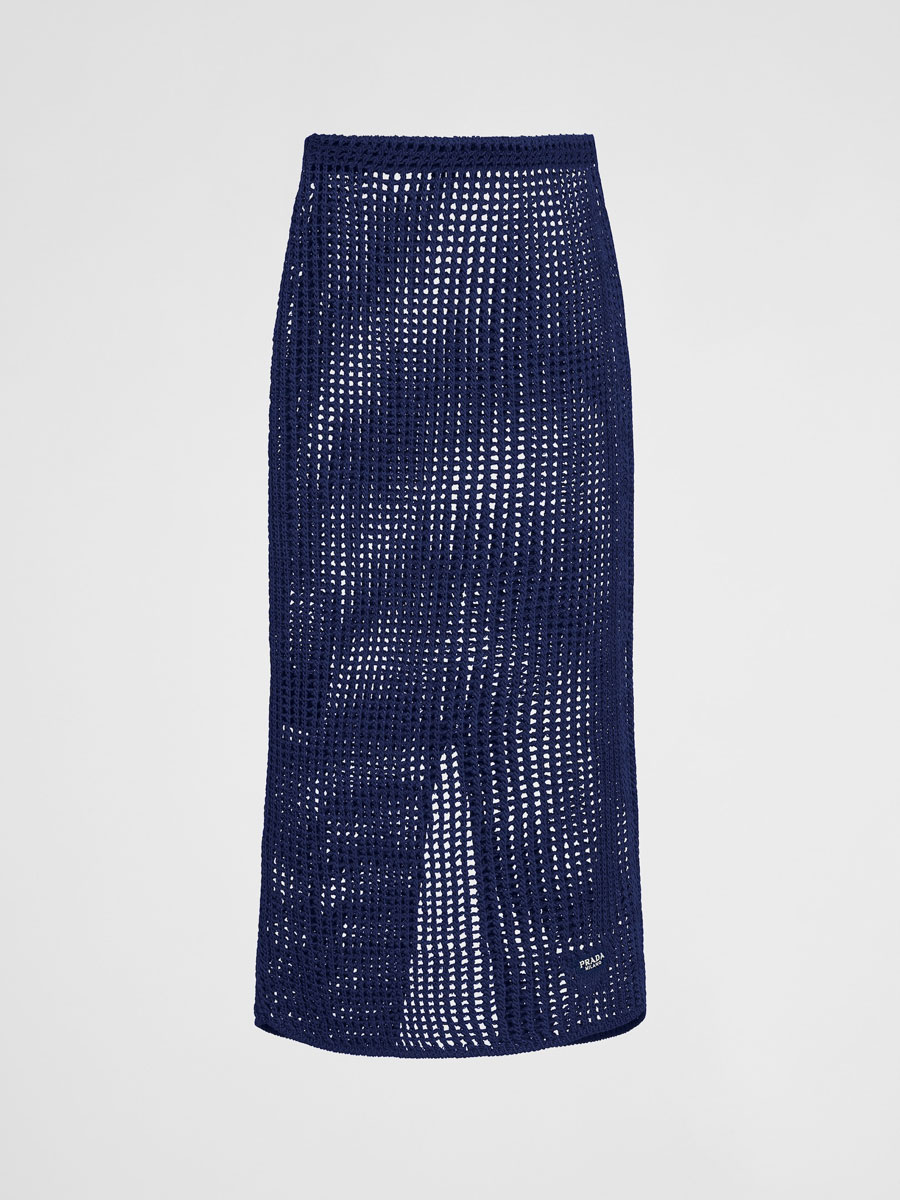 Prada Bluette Cotton Skirt Prada Bluette Cotton Skirt