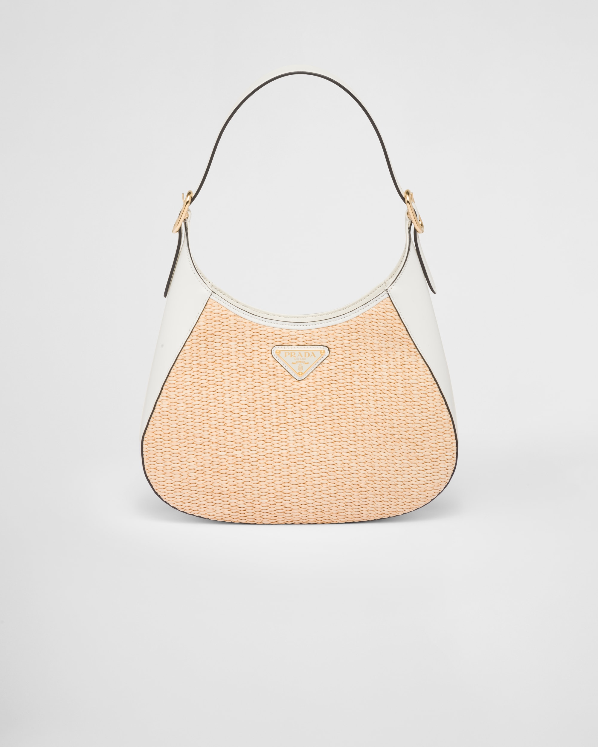 Prada Fabric and Leather Shoulder Bag Prada Fabric and Leather Shoulder Bag
