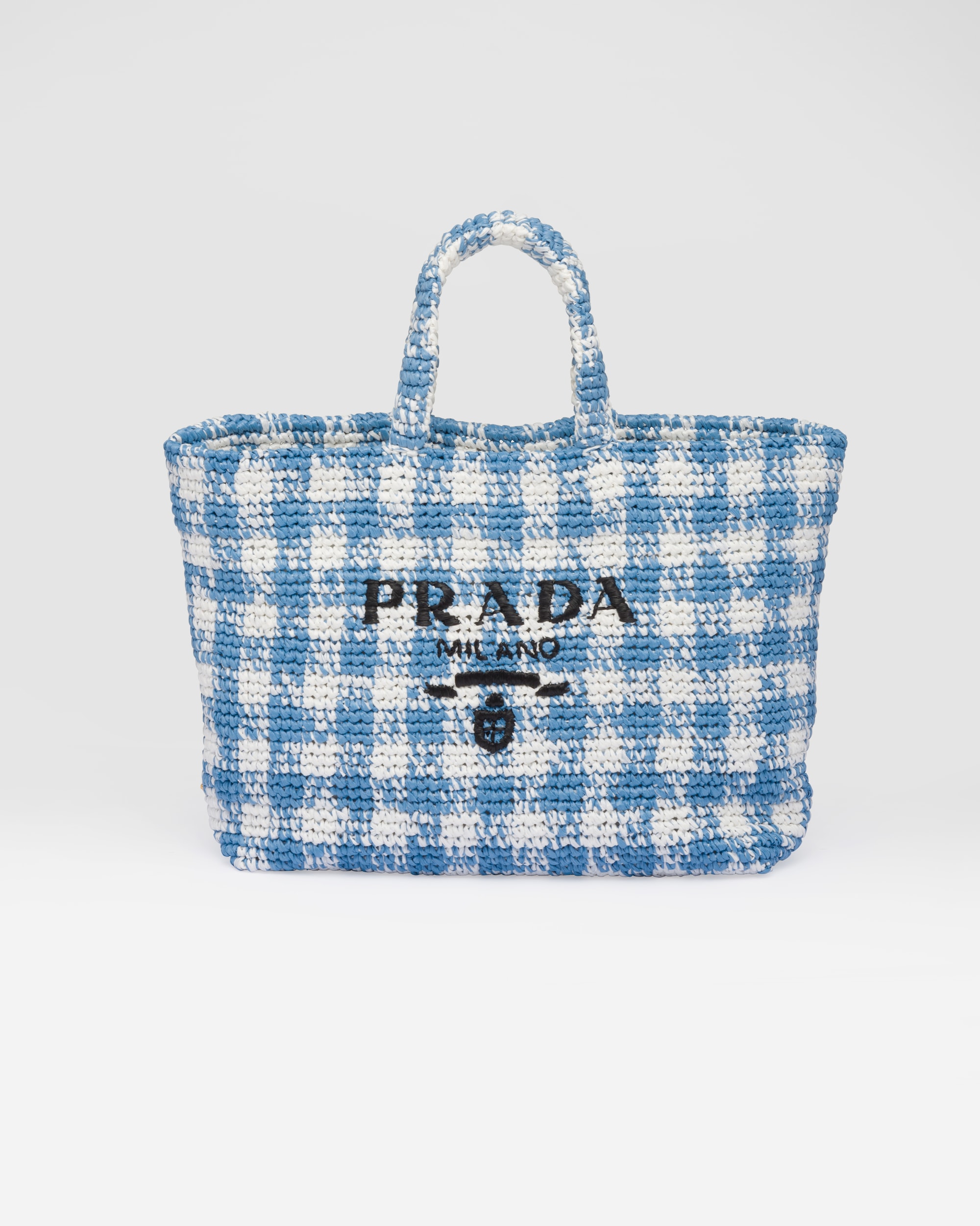 Prada Large Raffia Tote Bag