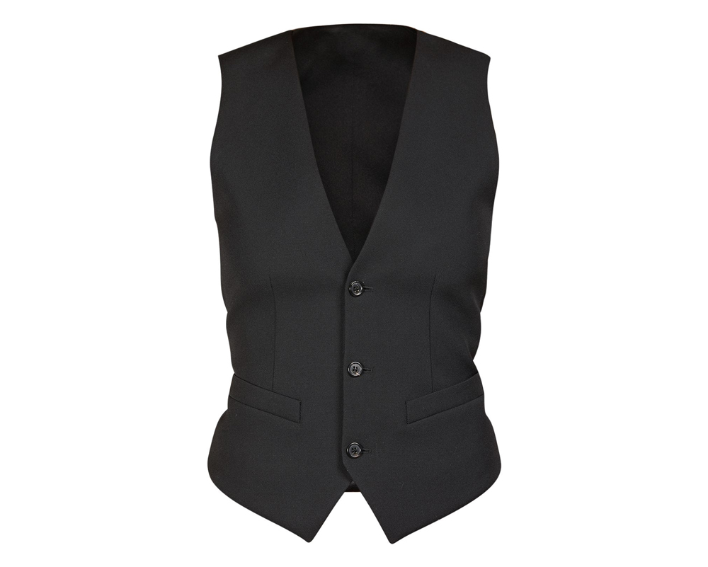 Saint Laurent Black Wool Vest