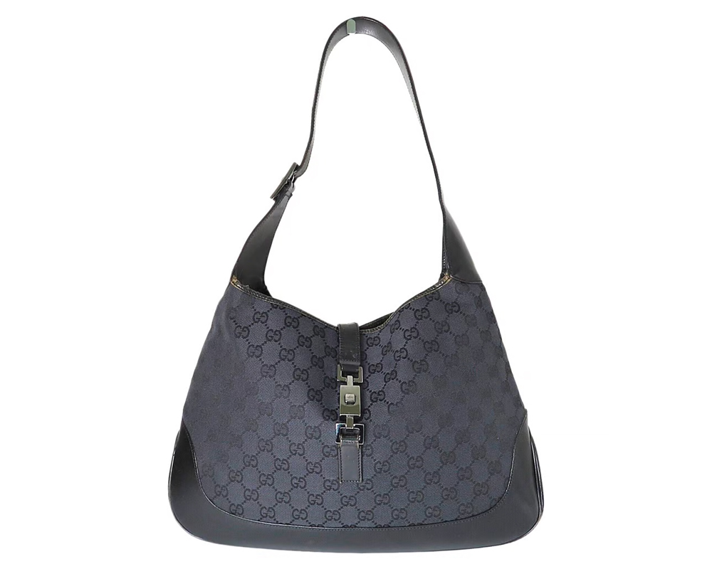 Vintage Blue Gucci Jackie GG Supreme Bag