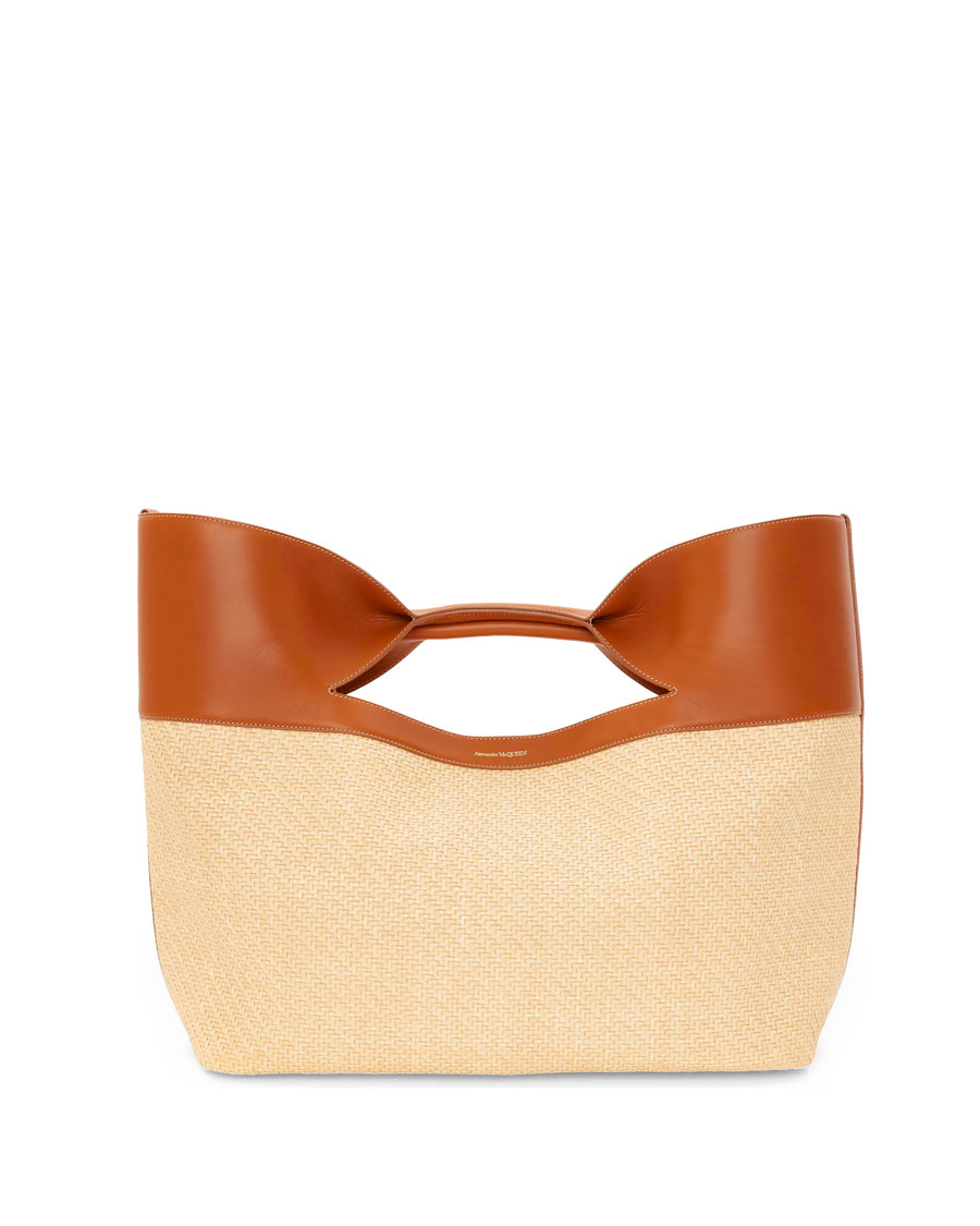 Alexander McQueen LArge Bow Raffia