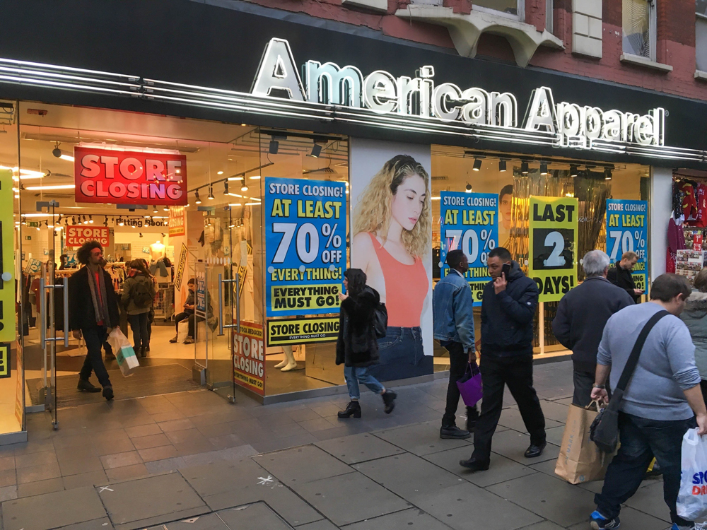 American Apparel Closes 2016