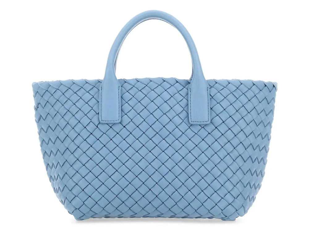 Bottega Veneta Mini Cabat Baby Blue