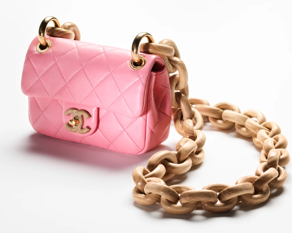 Chanel Mini Flap With Wood Strap