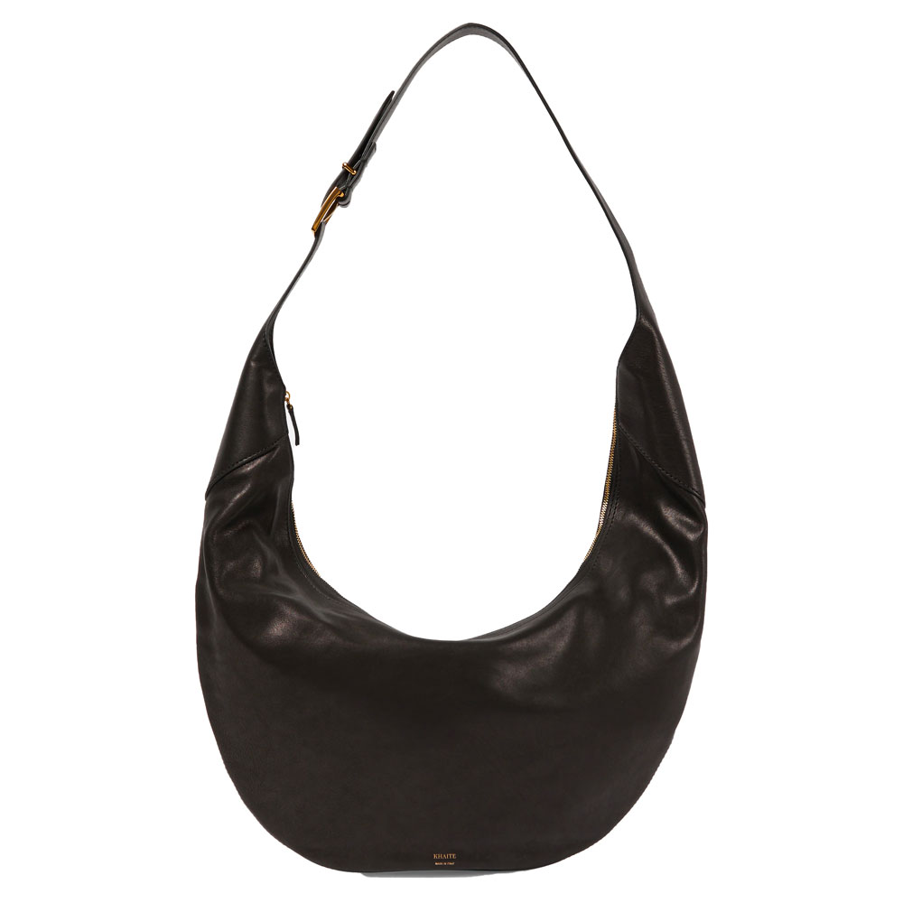 Banana Republic Large Black Leather Shoulder Bag Purse Side Zippers | eBay