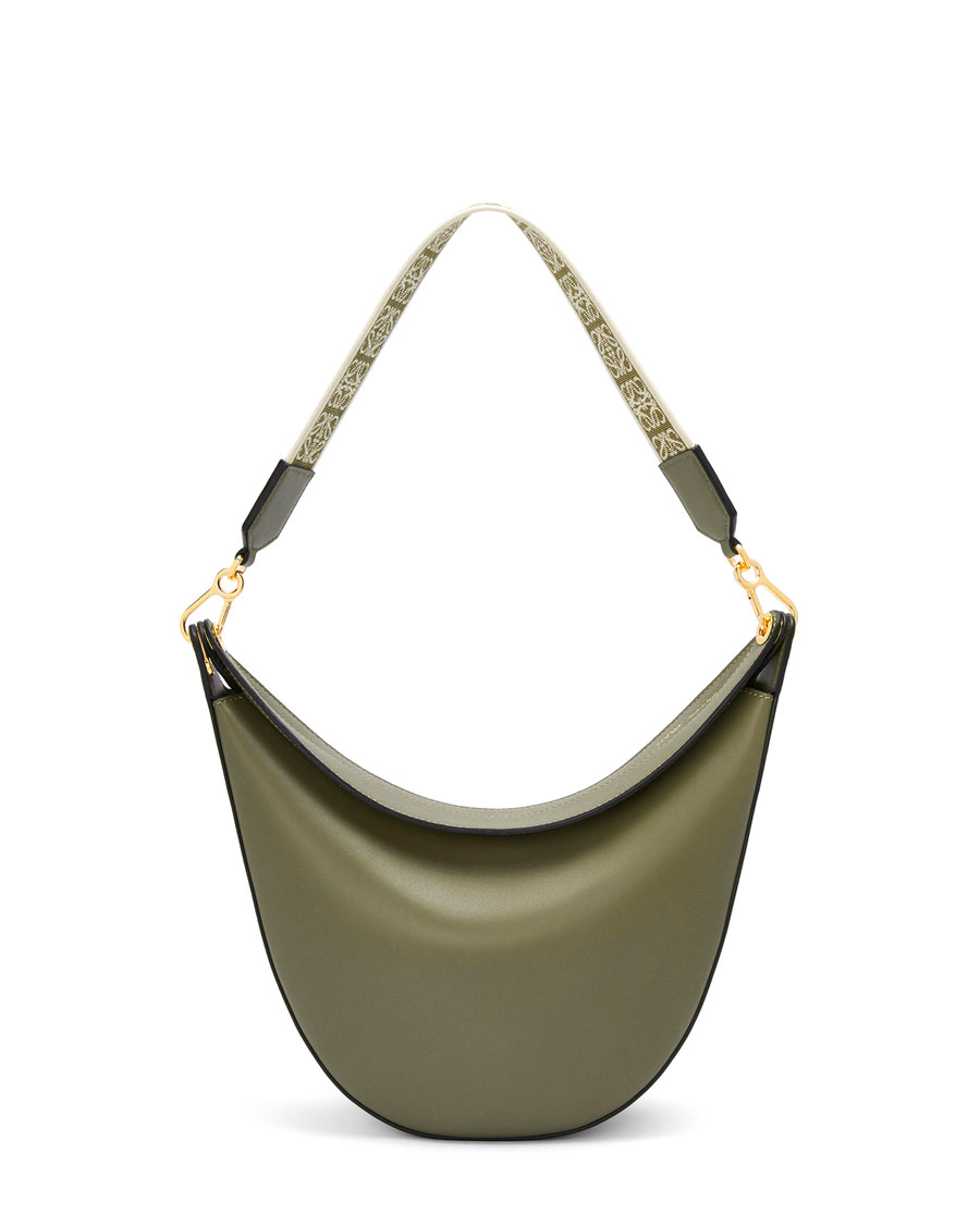 LOEWE Luna bag in satin calfskin and jacquard