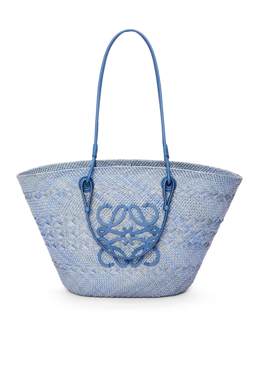 Loewe Anagram Basket bag in iraca palm and calfskin 2