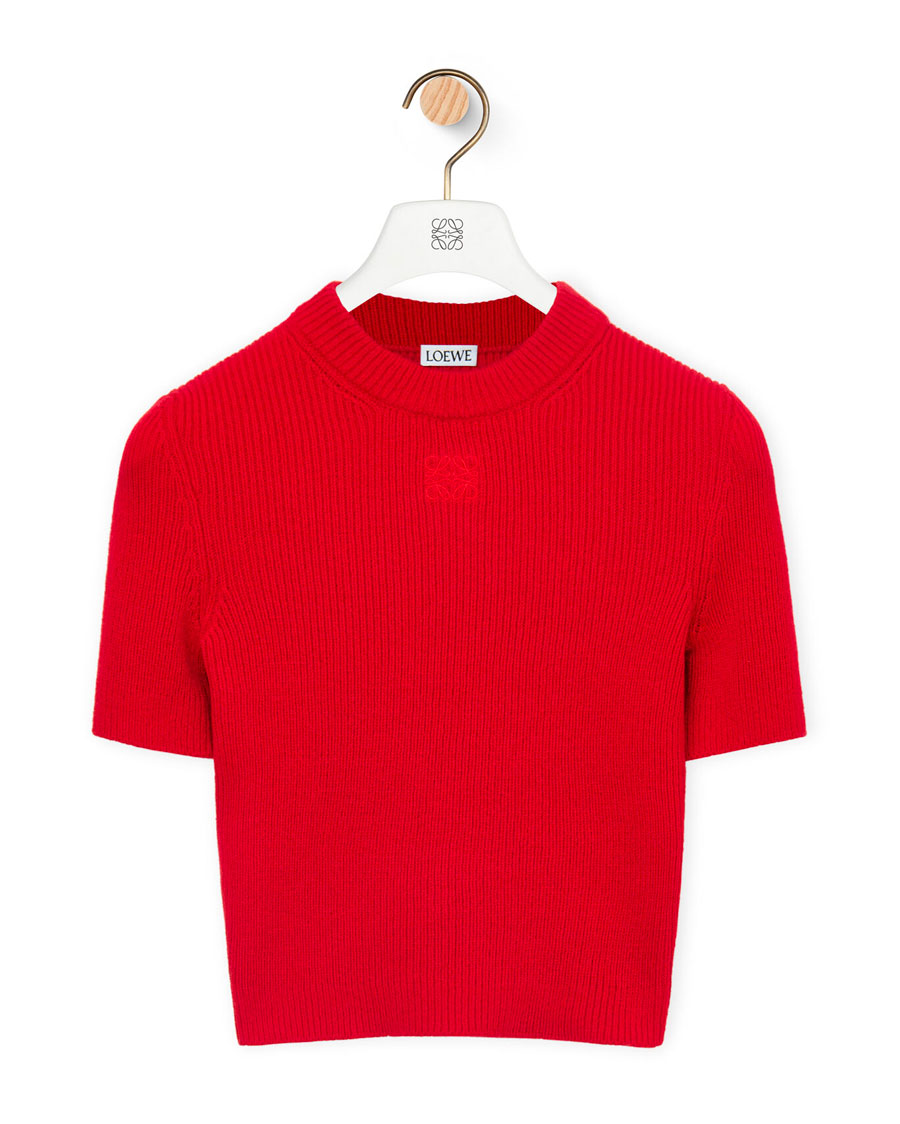 Loewe Cropped sweater in cashmere
