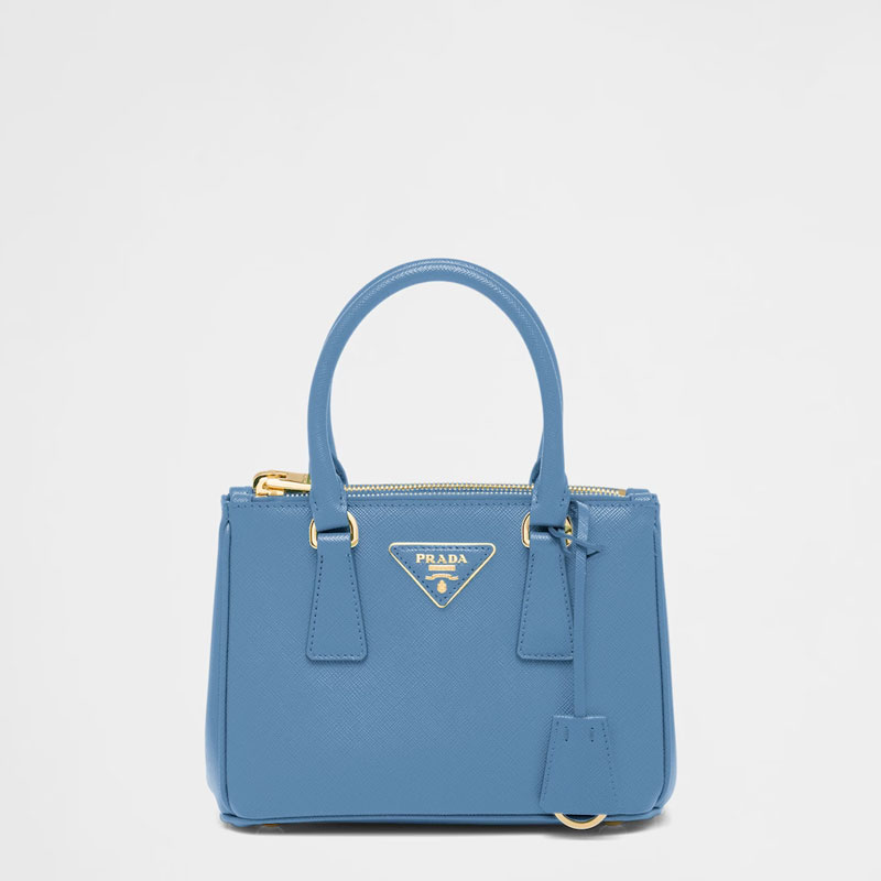 Prada Light Blue Prada Galleria Saffiano leather mini bag