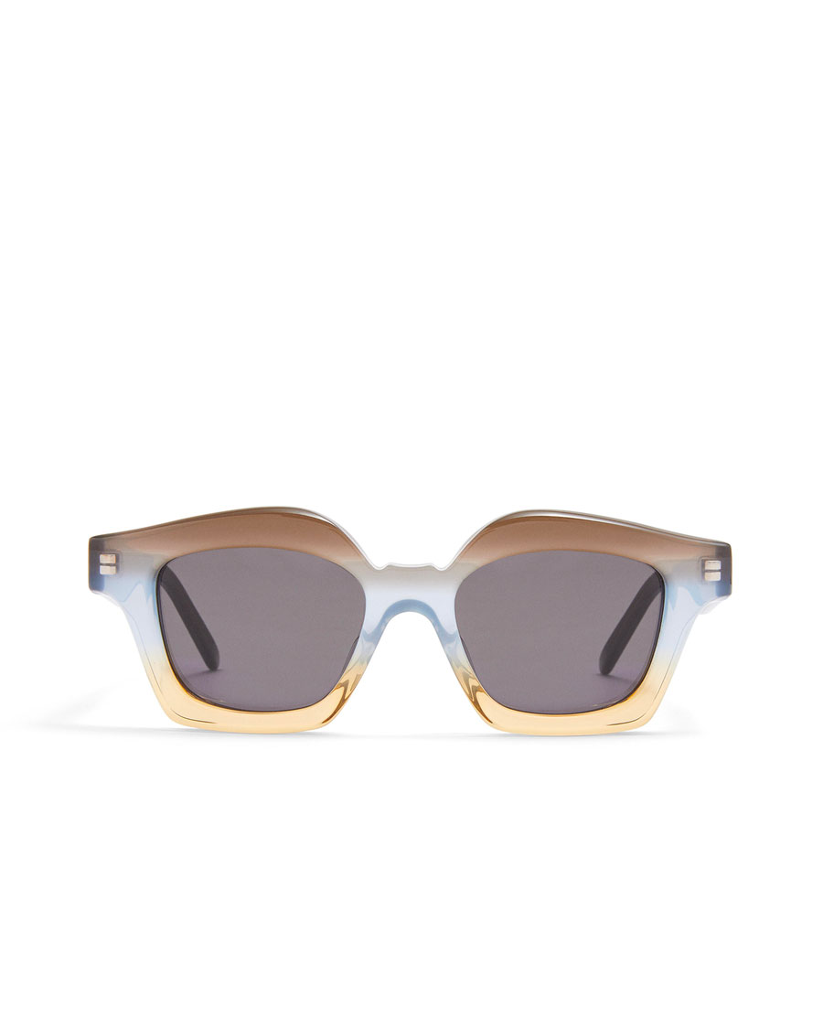 Small browline sunglasses in acetate