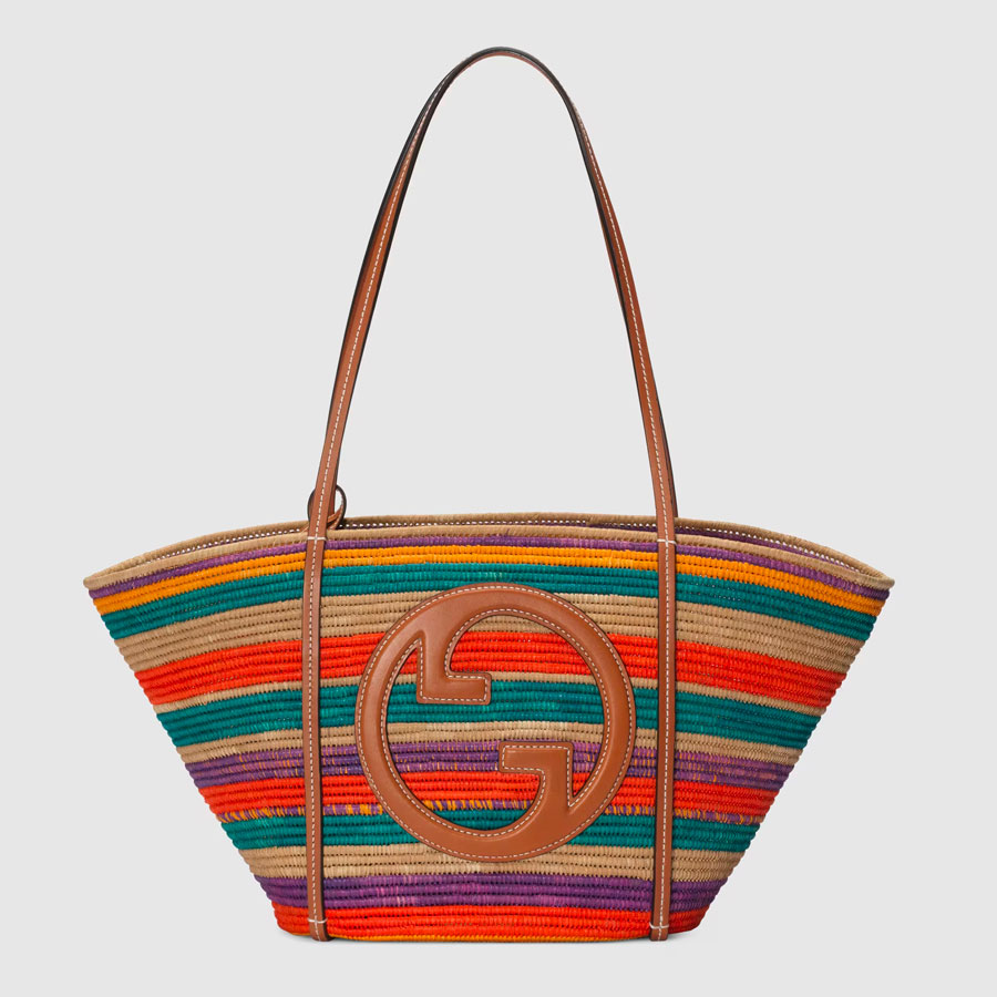 TOTE BAG WITH ROUND INTERLOCKING G