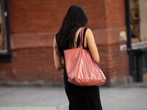 street style goyard green tote