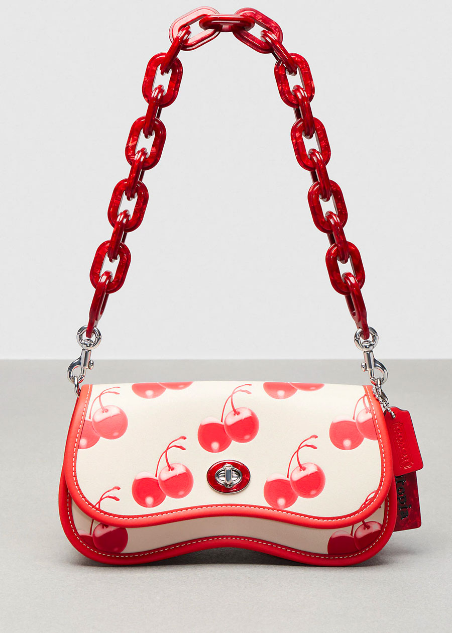 coach wavy dinky in cherry