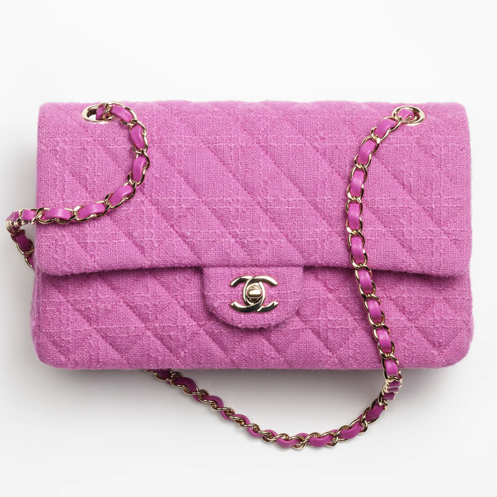 Chanel 2014 Periwinkle Velvet Mini Flap Bag · INTO in 2023