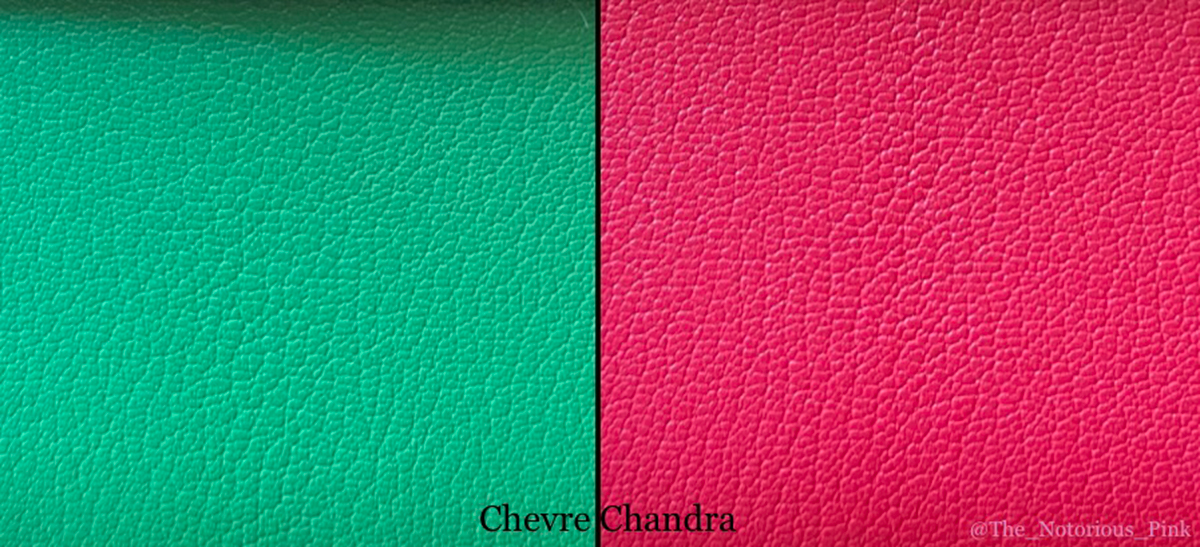 Chevre Chandra in Bamboo and in Rose Extreme, with a more subtle spine than Mysore, but clearer than Chamkila.