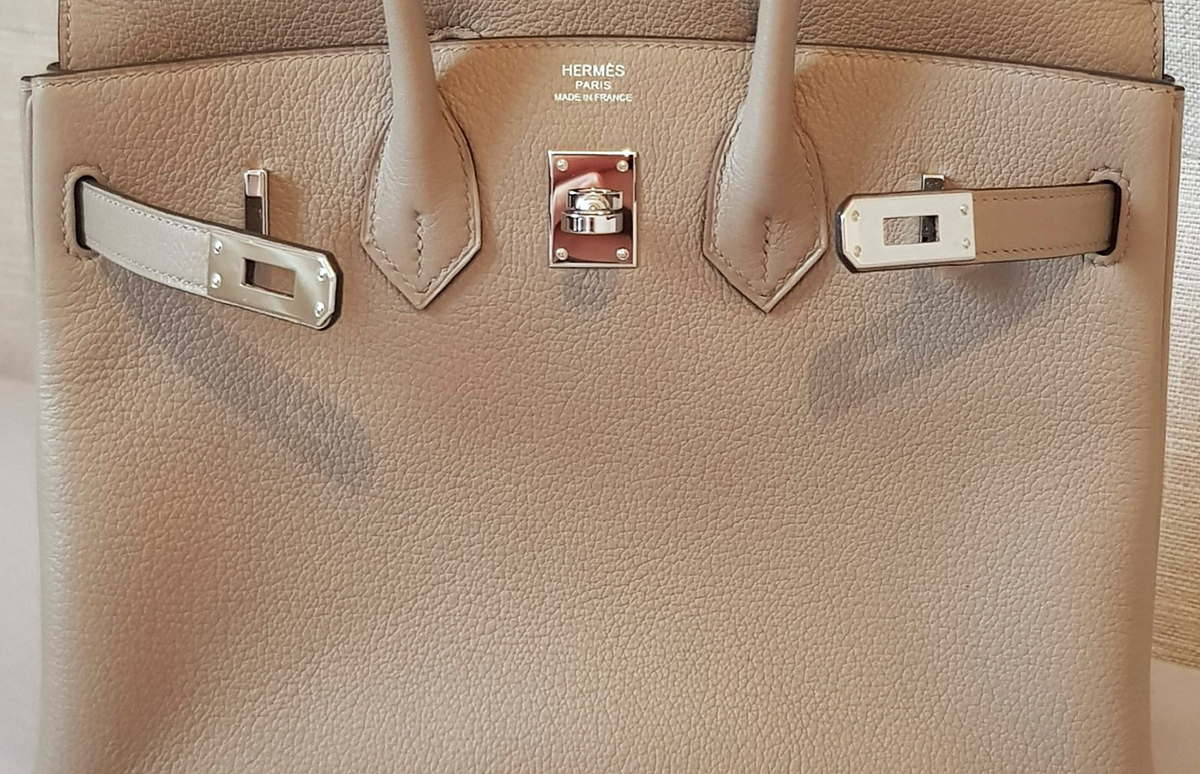 This Novillo Birkin in Gris Asphalte has a grain similar to Evercolor or Togo but is softer, like Swift. Photo via TPFer @michellecwongx.