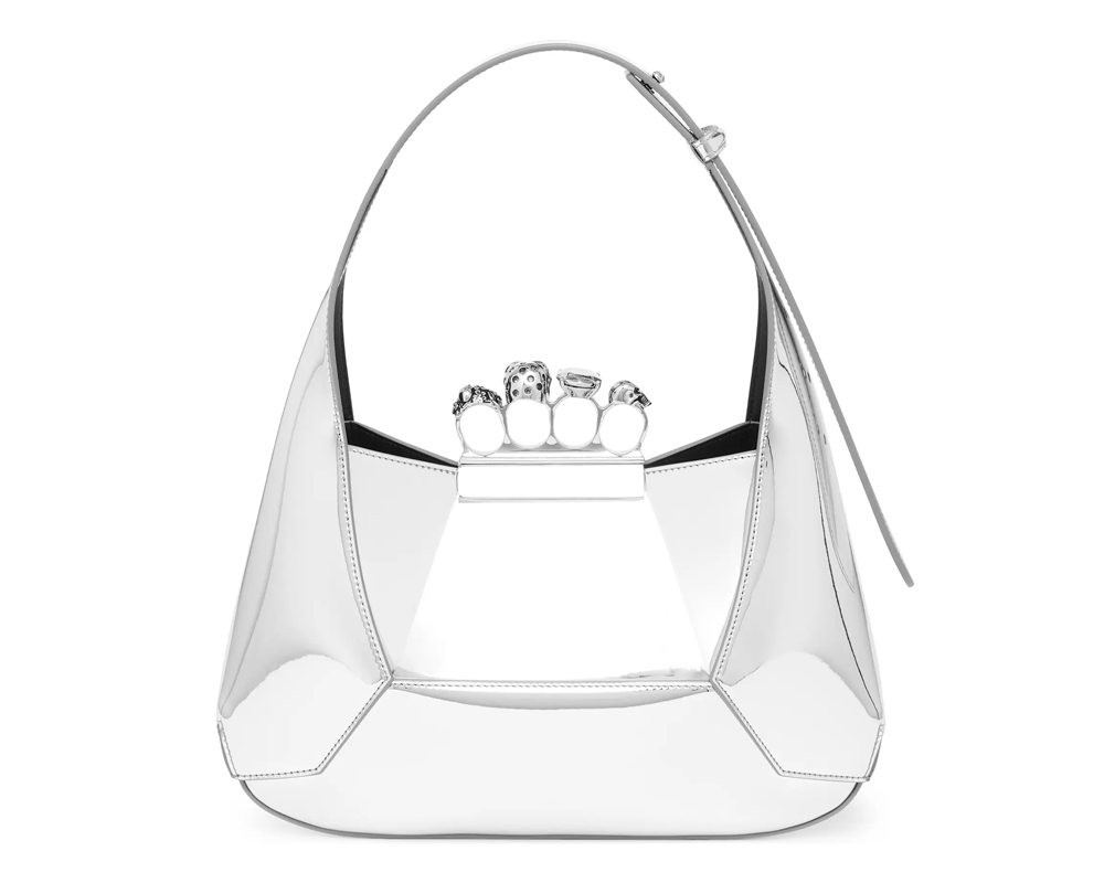 Alexander McQueen Silver Hobo