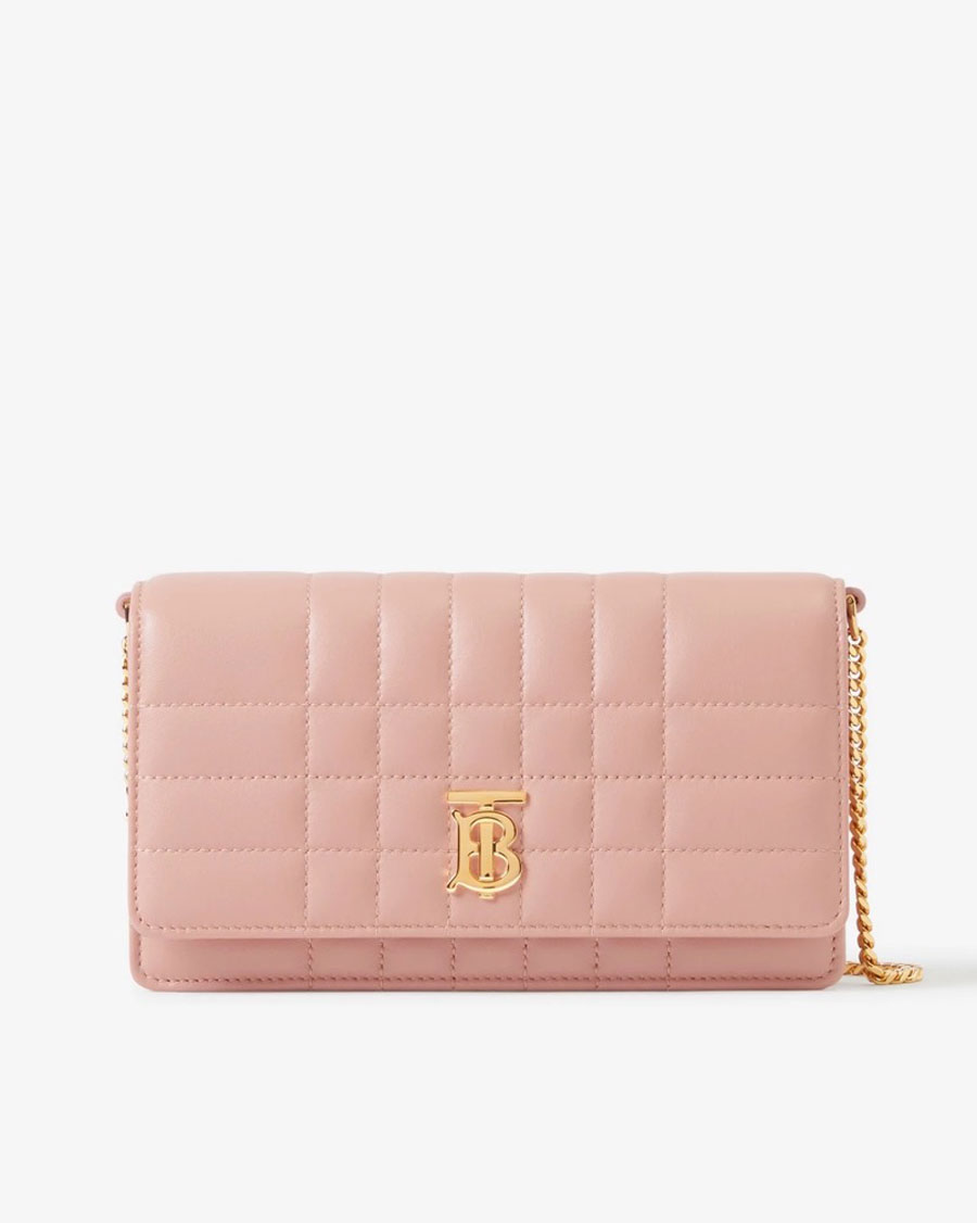 Burberry Lola Clutch Pink Large