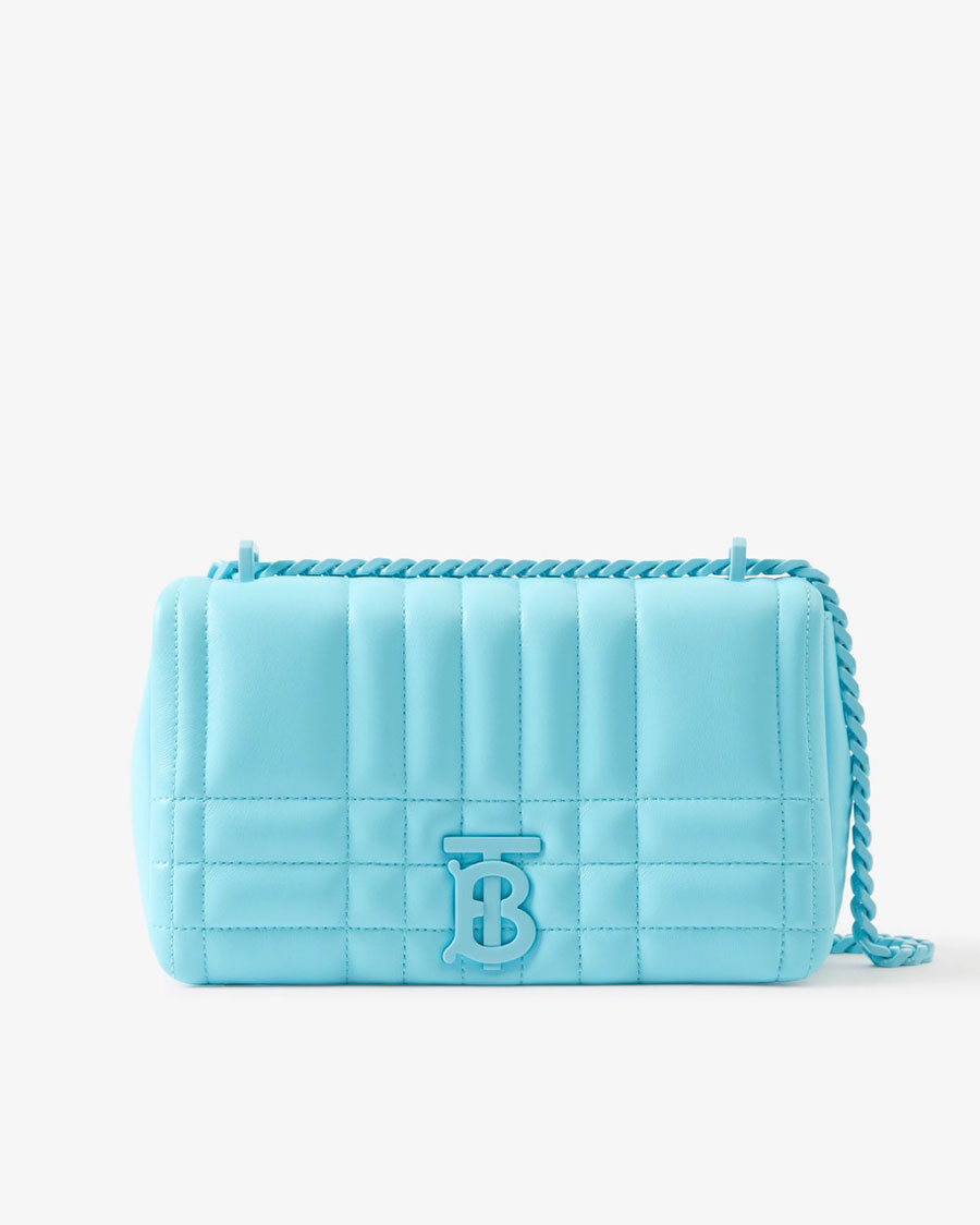 Burberry Small Lola Bag in Cool Sky Blue Large