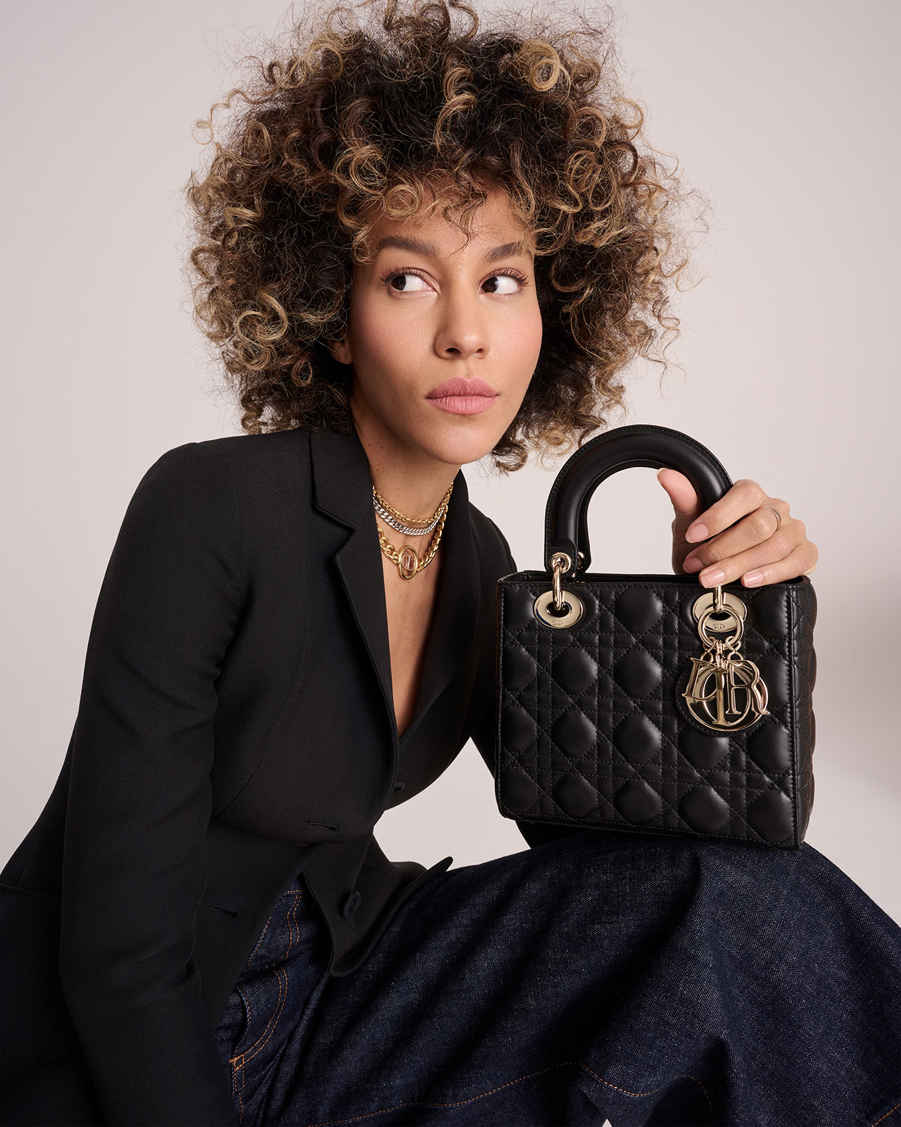 Dior Classic Medium Lady Dior Black