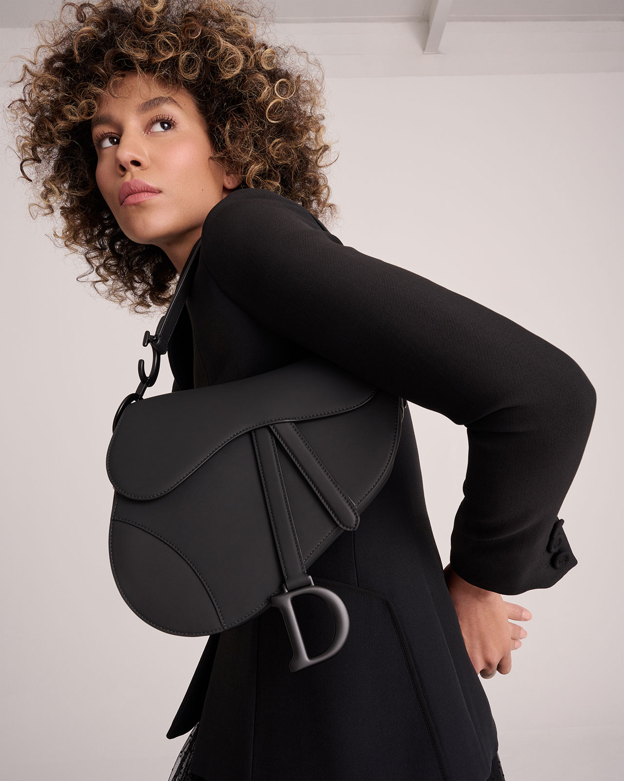 Dior Classics Saddle Bag Black Detail