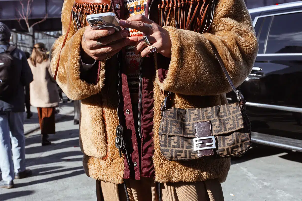 street style fendi baguette