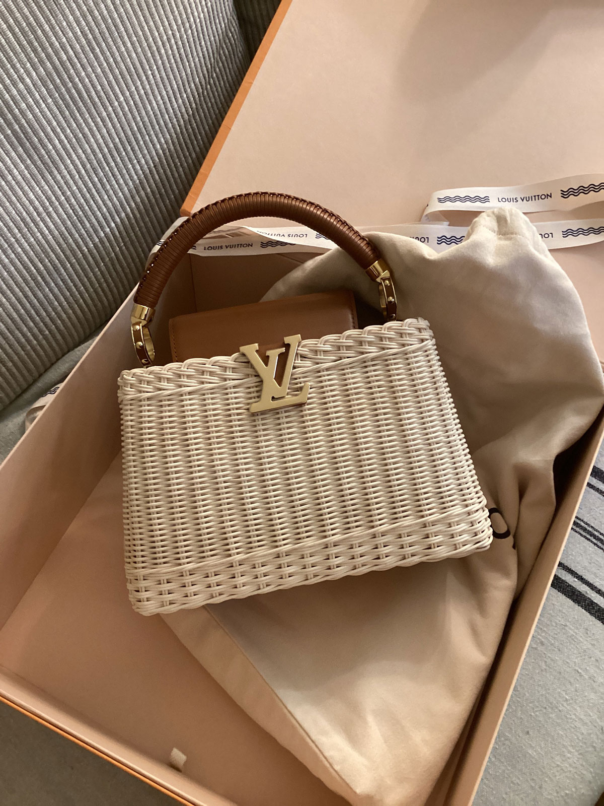 Louis vuitton wicker bag sale