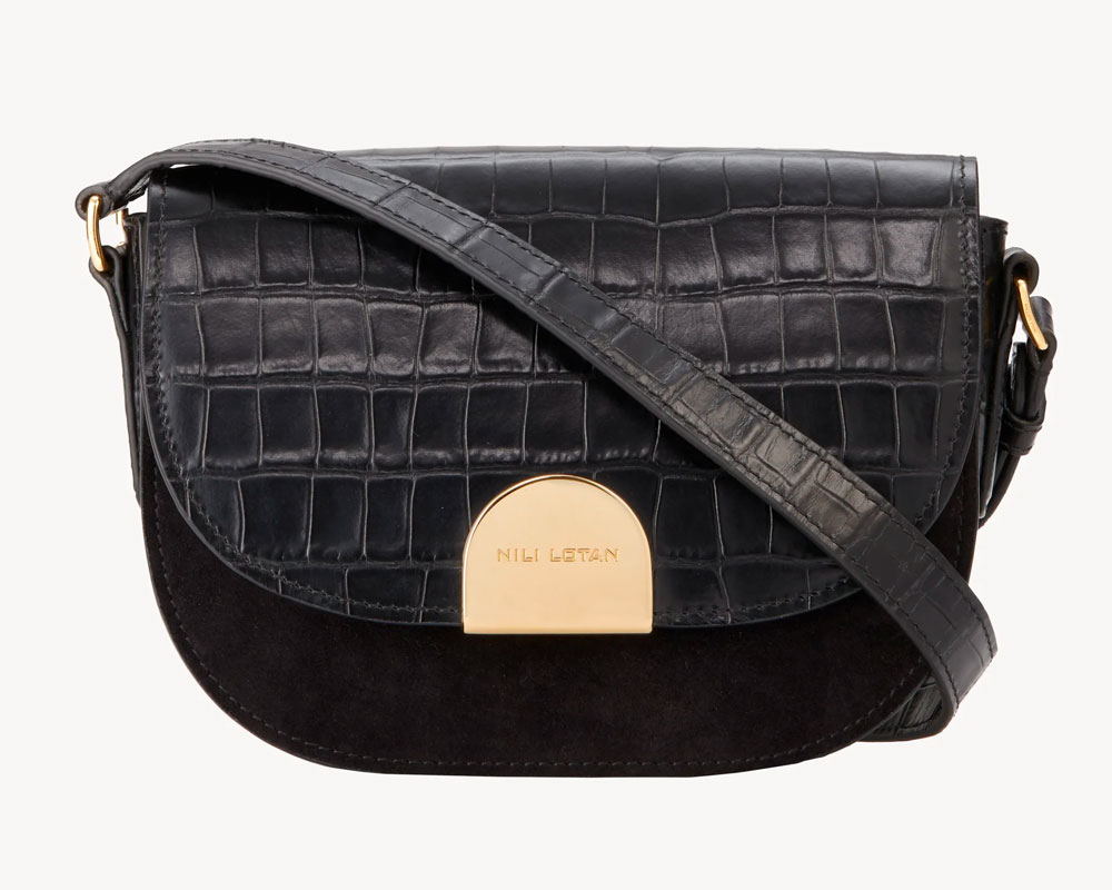 Nili Lotan Embossed Croc Bag.pg