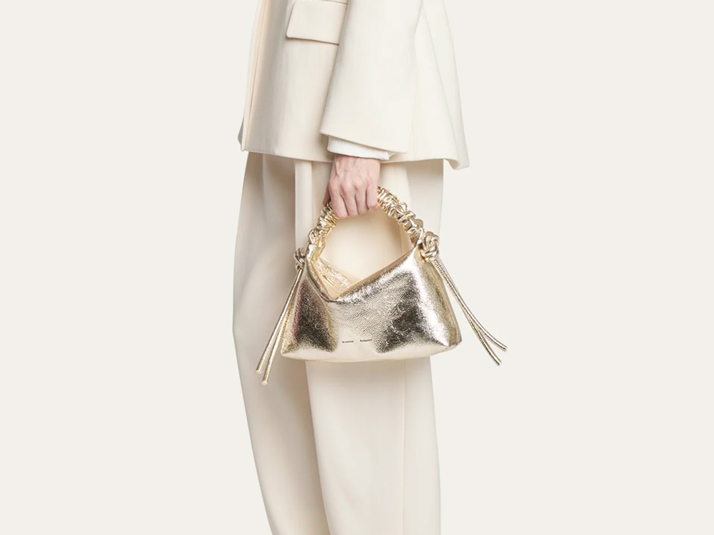 Proenza Schouler Drawstring Metallic Bag