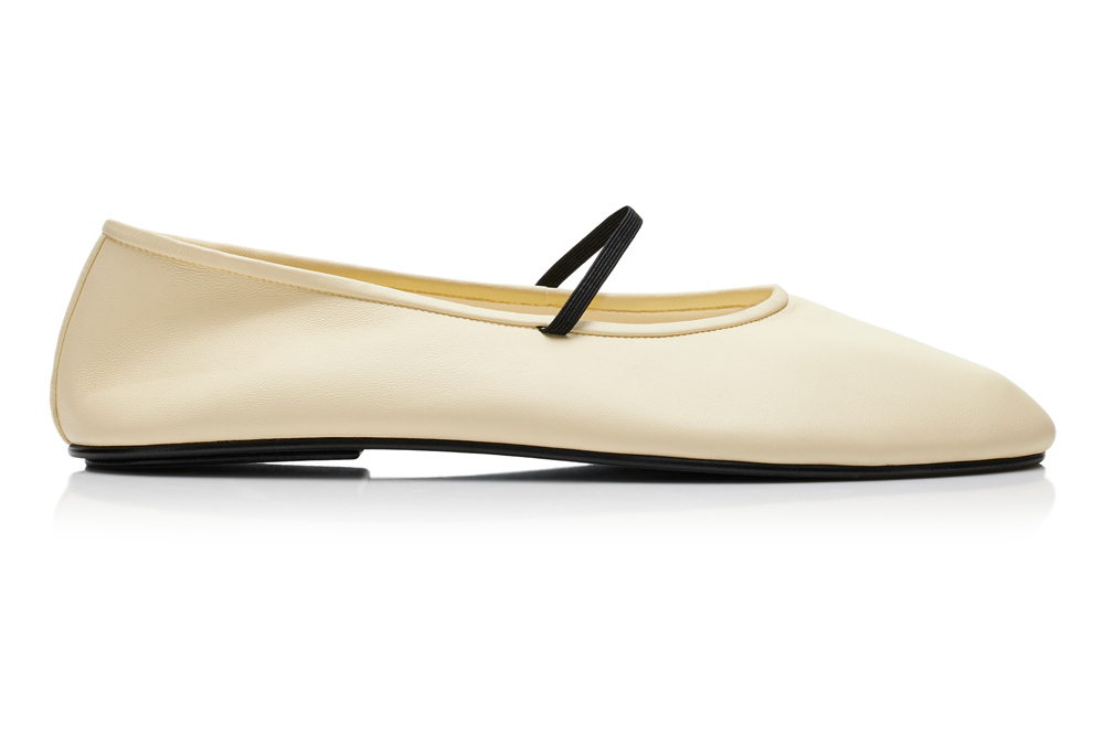 The Row Leather Ballet Flats