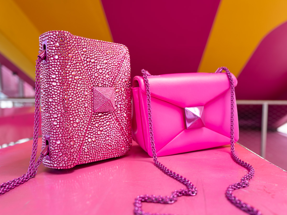 Valentino Onestud Pink Bags