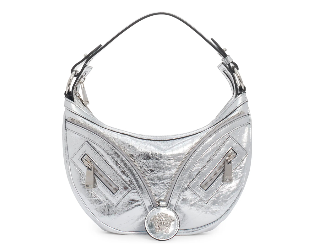 Versace Repeat Silver Hobo