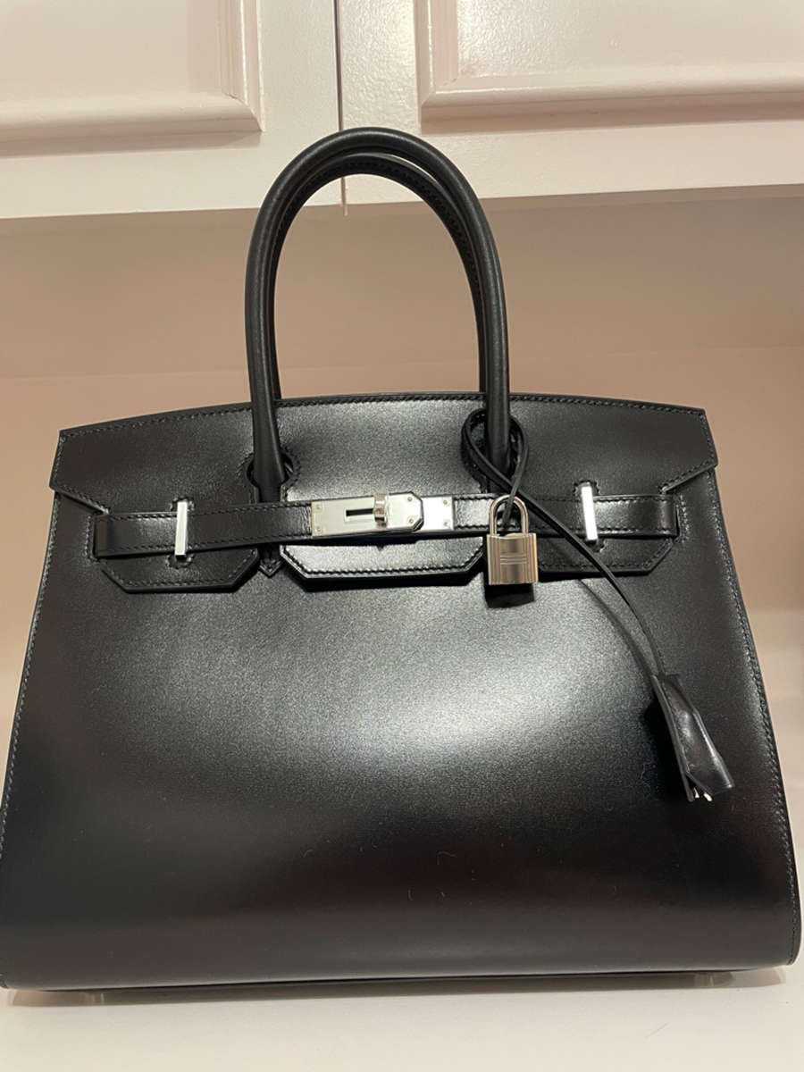 A 30cm Black Box Birkin with PHW. Photo courtesy of TPFer @CTLover. A 30cm Black Box Birkin with PHW. Photo courtesy of TPFer @CTLover.