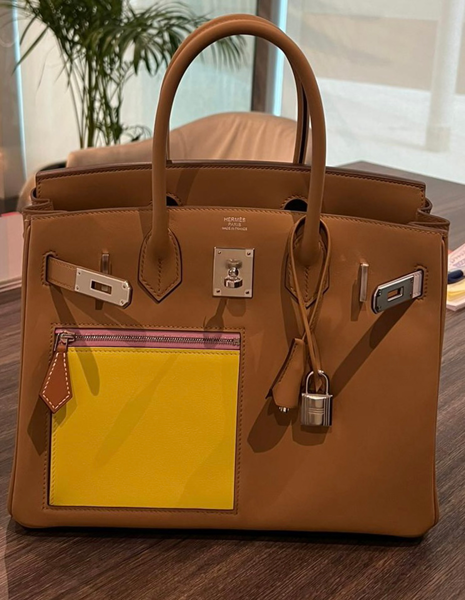 Hermes Kelly 25 Colormatic Swift Blue Nuit/Chai/Etoupe/Gold/Black GHW