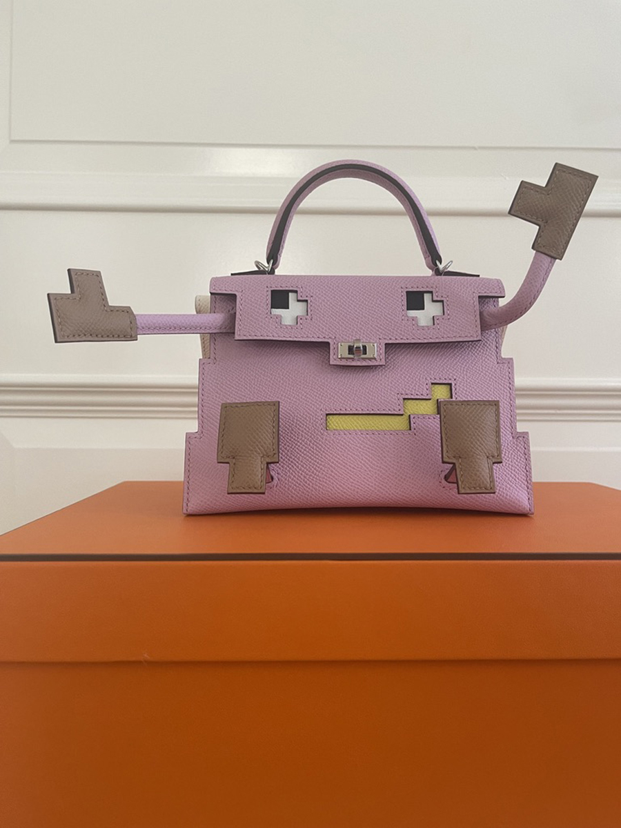 Hermes Kelly 28 Retourne Rouge Piment Veau Madame Palladium