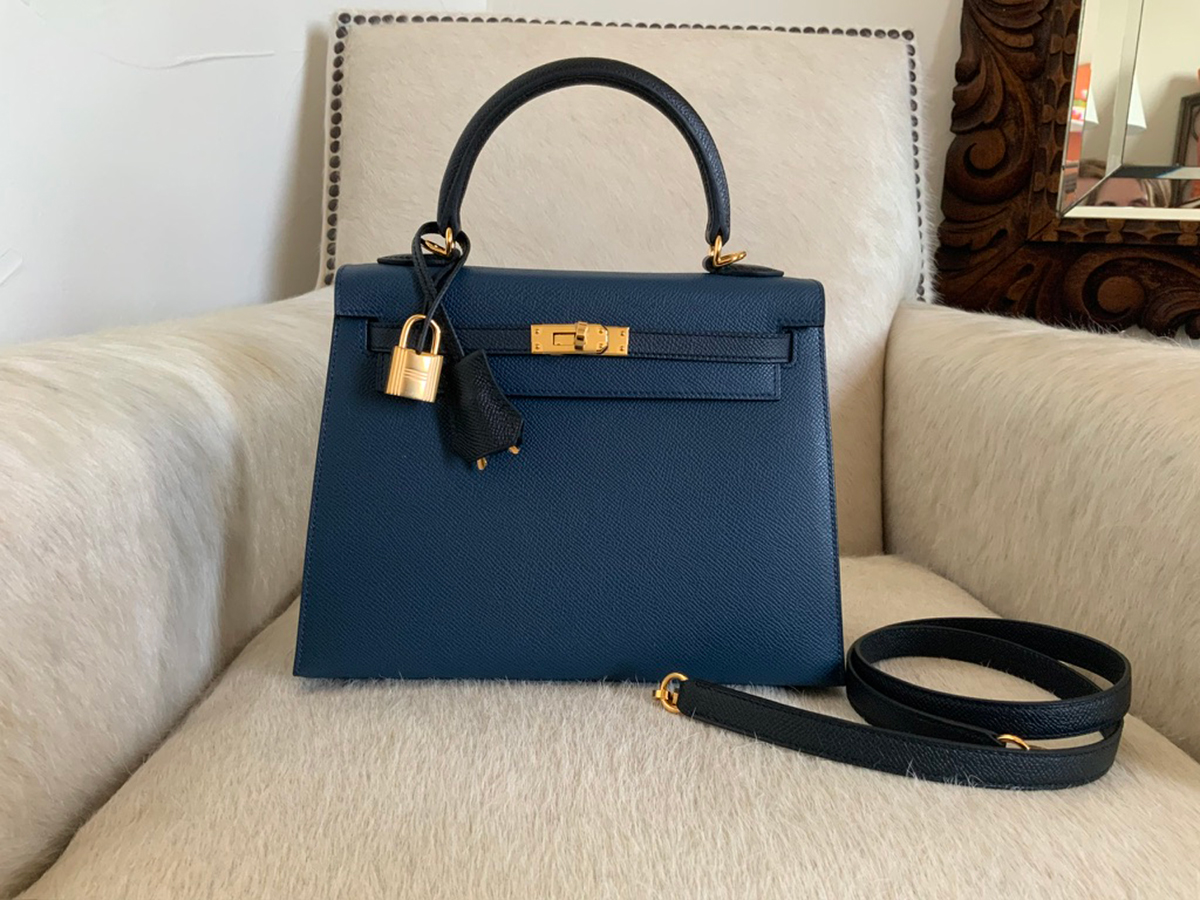 Hermes Birkin 25 Quadrille Cuivre PHW