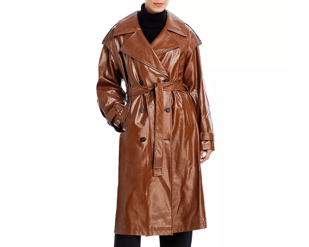 Apparis Statement Leather Coat