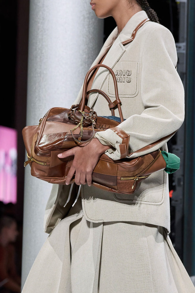 miu miu brown leather bag