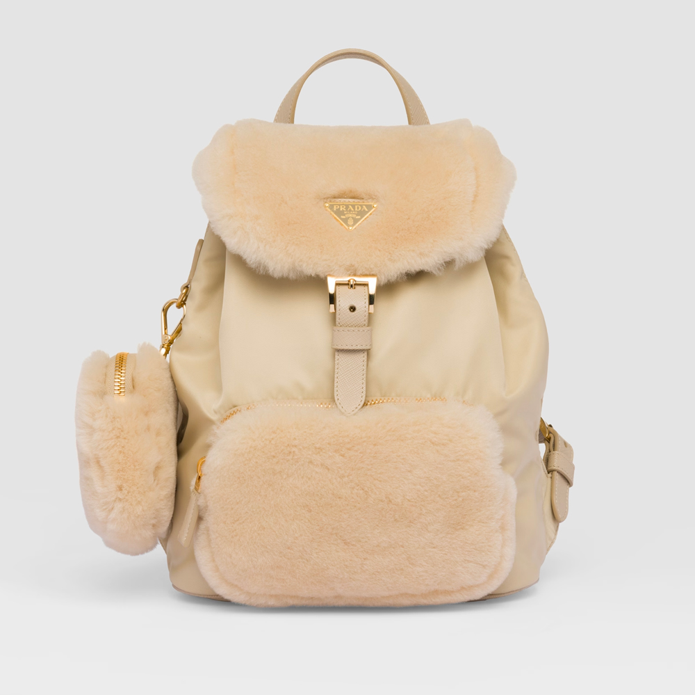 Prada Shearling Backpack