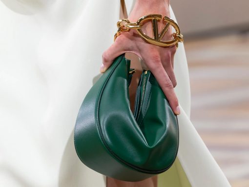 Valentino Introduces the VLOGO Moon Bag at Its Spring 2024 Runway Show
