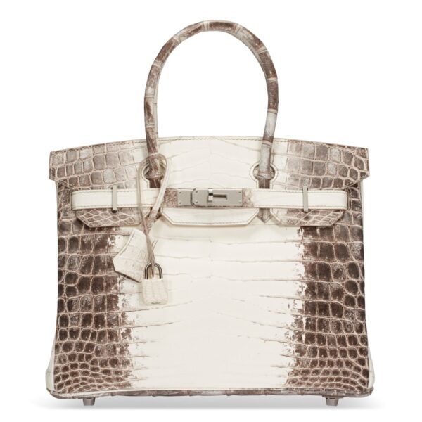 2023 NYR 22082 0170 000(a rare matte white niloticus crocodile himalaya birkin 30 with palladi d6462561043537)