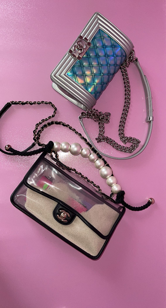 chanel mini flap bag light pink